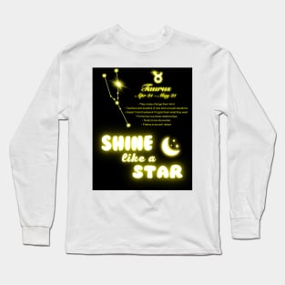 Shine Like A Star - Taurus Long Sleeve T-Shirt